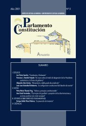 Parlamento y ConstituciÃ³n. Anuario nÃºm. 5 (2001) - Cortes de ...