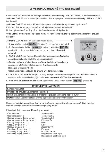 ProgramovÃ¡nÃ­ Platinum-Duo-Tec-MP4.3.pdf - Baxi