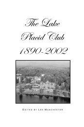 Lake Placid Club, 1890-2002 - Clinton Essex Franklin Library System