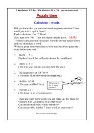 Calculator words - MathSphere