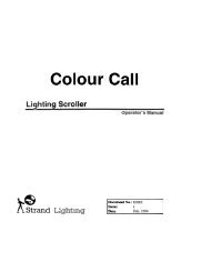 Colour Call Manual - The Strand Archive