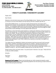 Parent Welcome Letter 2012-2013