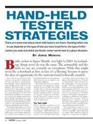 hand-held tester strategies - Automotive Electronics Services