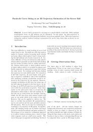 Parabolic Curve fitting as an 3D Trajectory Estimation of the Soccer ...