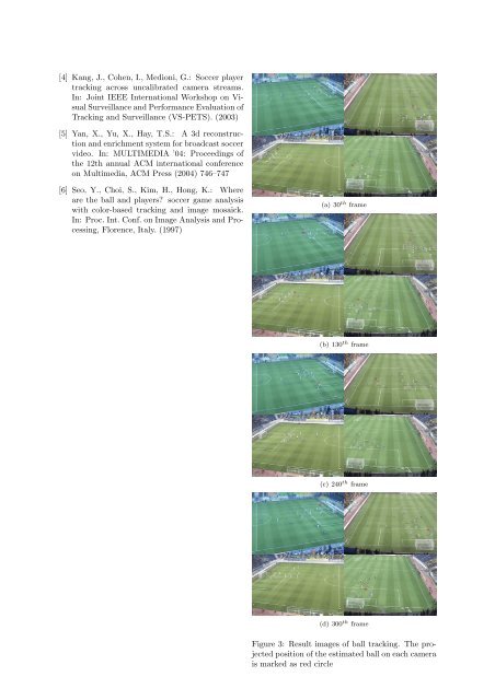 Parabolic Curve fitting as an 3D Trajectory Estimation of the Soccer ...