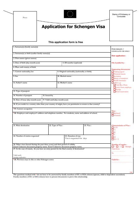 Lavet af hektar Decrement Application for Schengen Visa - CWT Visa - Login