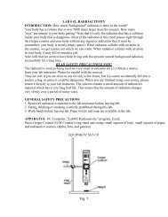 LAB # 42: RADIOACTIVITY INTRODUCTION: How much ...