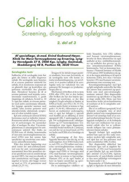 Cøliaki hos voksne 2 af 3 - GastroLab