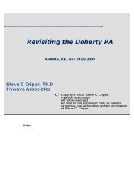 Revisiting the Doherty PA