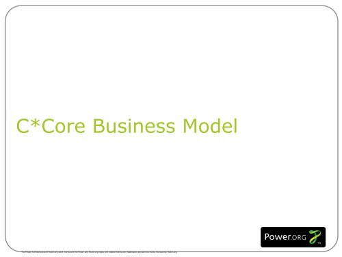 Help You to Win! C*Core's Scalable Design Platform - Power.org