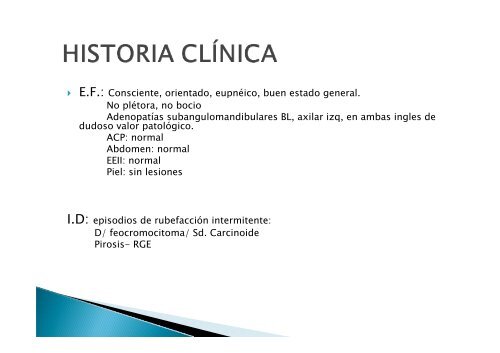 SÃ­ndrome carcinoide - EXTRANET - Hospital Universitario Cruces