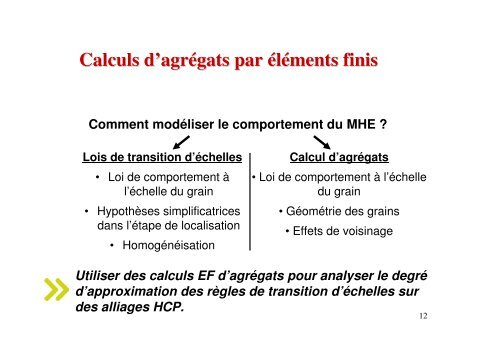 Calculs par Ã©lÃ©ments finis d'agrÃ©gats de cristaux ... - Cast3M