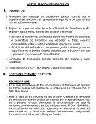 ACTUALIZACION DE VEHÃCULOS I. REQUISITOS: 1. Formulario ...