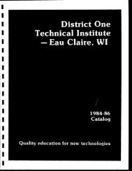 1984-1986 - Chippewa Valley Technical College