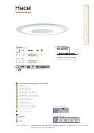 Product Sheet - Hacel Lighting U. K.