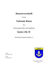 Entwurf Klassenvorschrift ZK 10 2012 - Deutscher Seesportverband ...