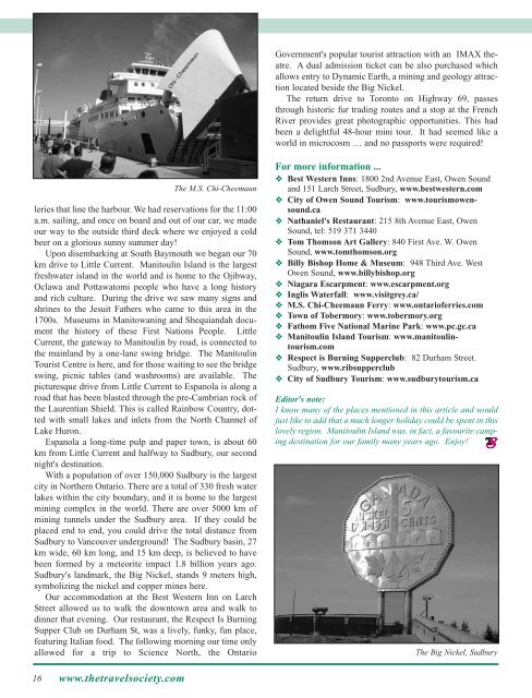 Vol. 28 No. 4 May 2010 - The Travel Society