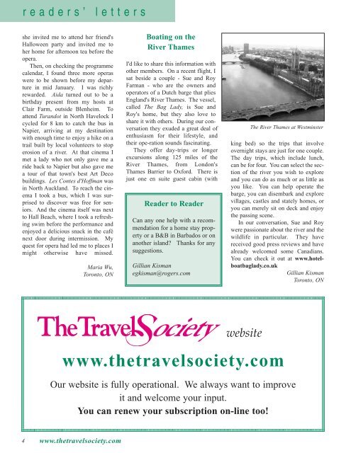 Vol. 28 No. 4 May 2010 - The Travel Society