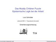 Das Muddy Children Puzzle Epistemische Logik bei der ... - Informatik