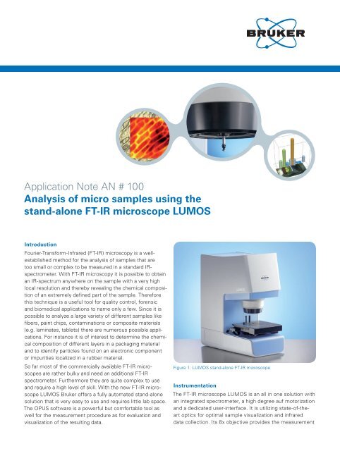 Analysis of micro samples using the stand-alone FT-IR ... - Bruker