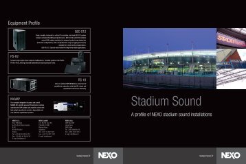Stadium Sound Brochure - Nexo