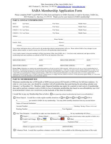 Download SABA Membership Application Form