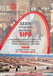 Programma preliminare - Sifo