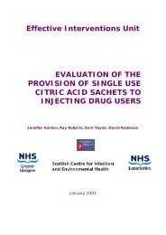 Evaluation Of The Provision Of Single Use Citric Acid Sachets To ...