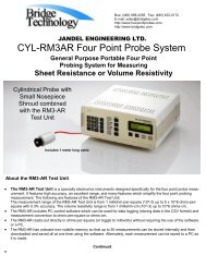 CYL-RM3AR Four Point Probe System