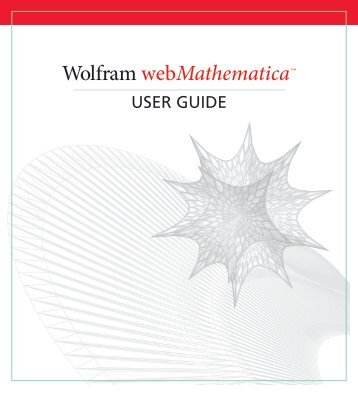 webMathematicaâ¢ Wolfram - Wolfram Research