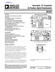 Nonvolatile, I2C-Compatible 64-Position, Digital Potentiometer ...