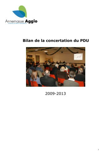 Bilan de la concertation du PDU 2009-2013 - Annemasse agglo