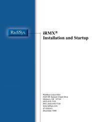 iRMX Installation and Startup - SLAC