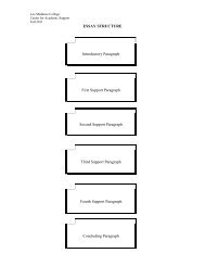 Essay Structure (PDF) - Los Medanos College