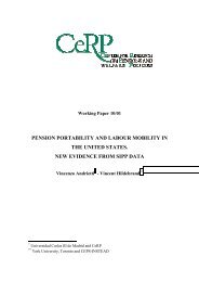 pension portability and labour mobility in the united states. new ...