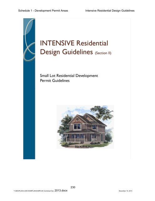 SCHEDULE 1 - DEVELOPMENT PERMIT AREAS - City of Kamloops