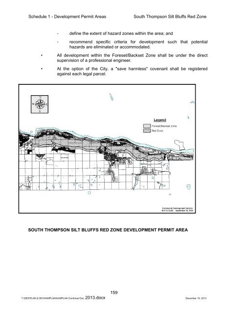 SCHEDULE 1 - DEVELOPMENT PERMIT AREAS - City of Kamloops