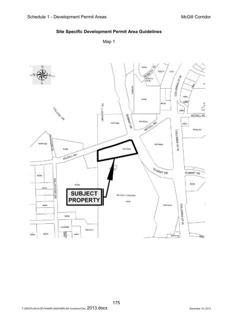 SCHEDULE 1 - DEVELOPMENT PERMIT AREAS - City of Kamloops