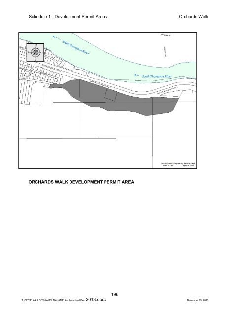 SCHEDULE 1 - DEVELOPMENT PERMIT AREAS - City of Kamloops