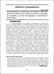 DEFENSA Y DESARROLLO - Ministerio de Defensa Nacional
