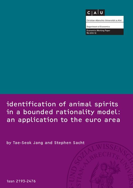 identification of animal spirits in a bounded rationality model: an ...