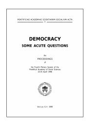 DEMOCRACY - Pontifical Academy of Social Sciences