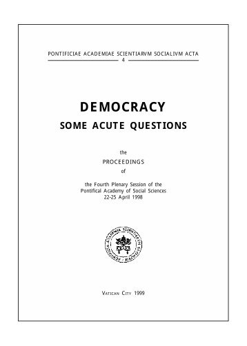 DEMOCRACY - Pontifical Academy of Social Sciences