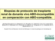 Biopsias de protocolo de trasplante renal de donante vivo ABO ...