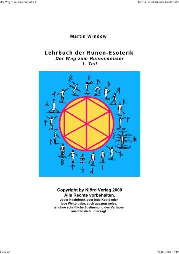 Lehrbuch der Runen-Esoterik - Neues Denken, neues Leben