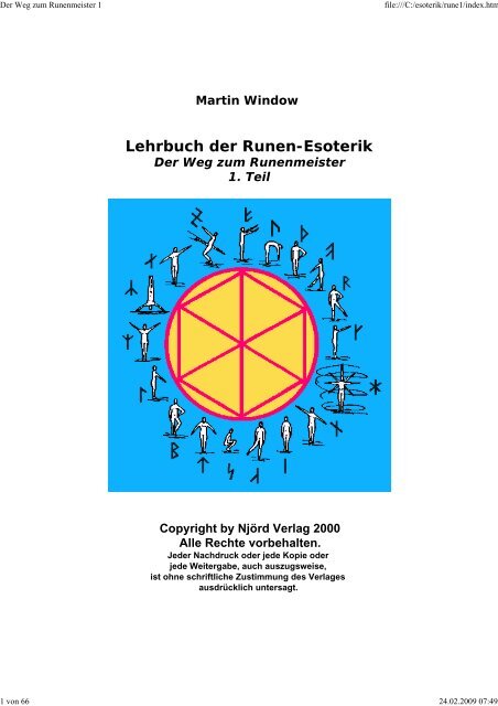 Lehrbuch der Runen-Esoterik - Neues Denken, neues Leben