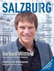 Gerhard Wittfeld - Salzburg Inside - Das Magazin