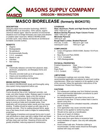 Masco Biorelease 3.06.pdf - masco.net