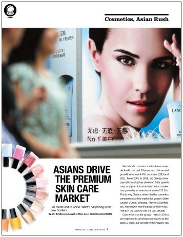 asians drive the premium skin care market - Mirae Asset Global ...