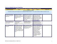 Determine Eligibility Business Capability Matrix